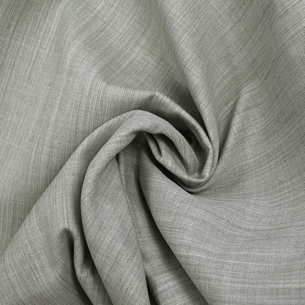 Double crêpe 100% laine gris chiné - Image 2