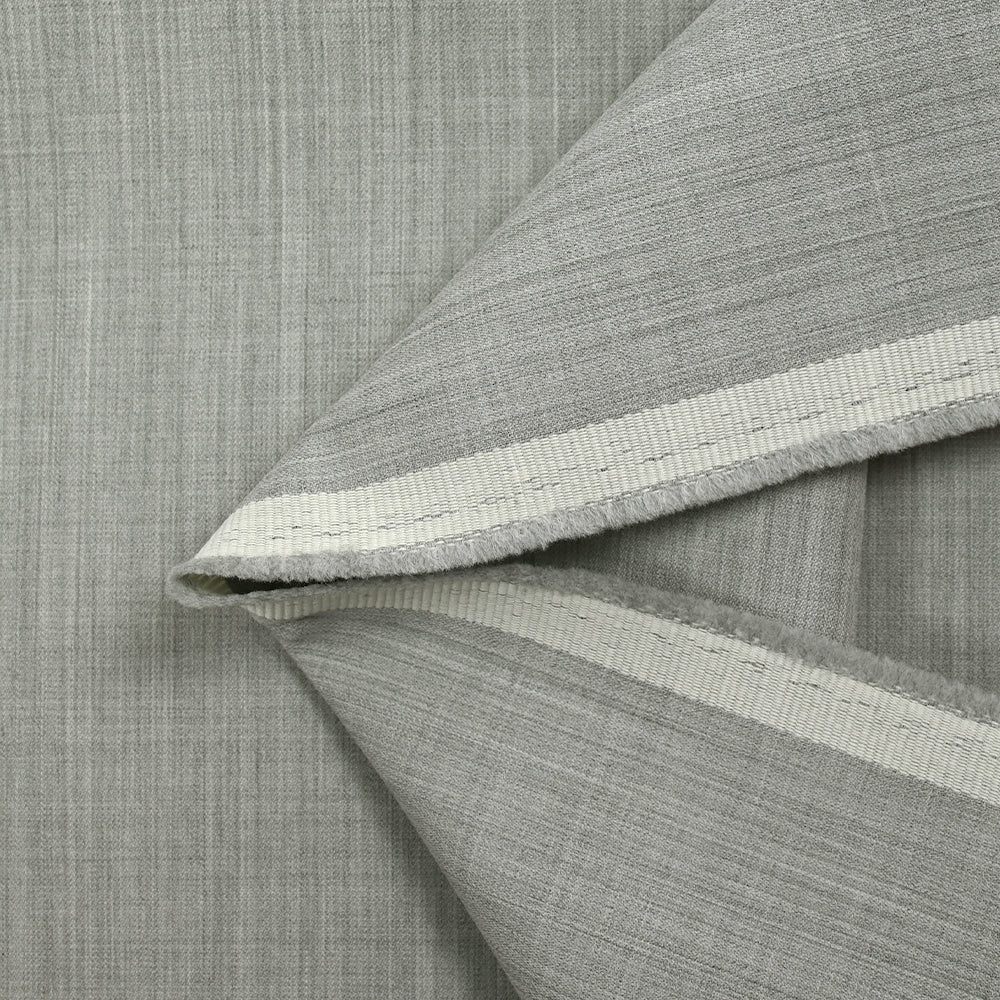 Double crêpe 100% laine gris chiné - Image 4