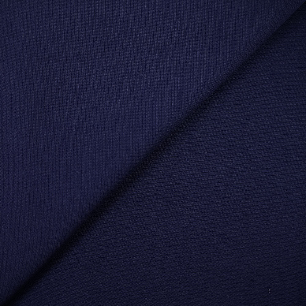 Double crĂȘpe coton et soie bleu marine - Image 4
