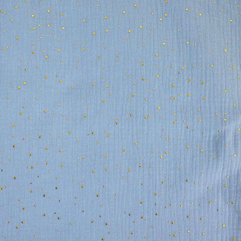 Double gaze ciel confettis doré