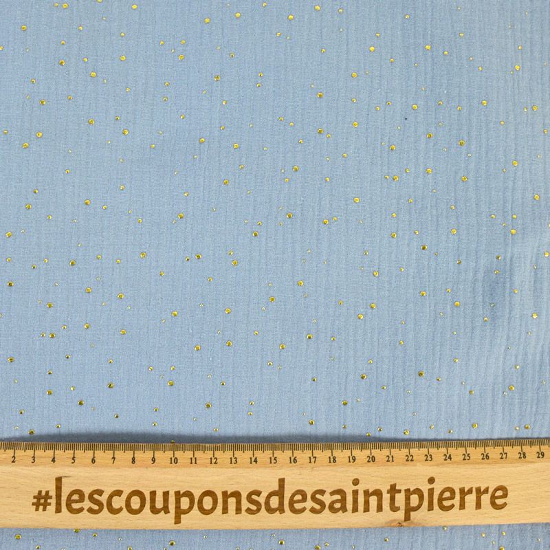 Double gaze ciel confettis doré - Image 3