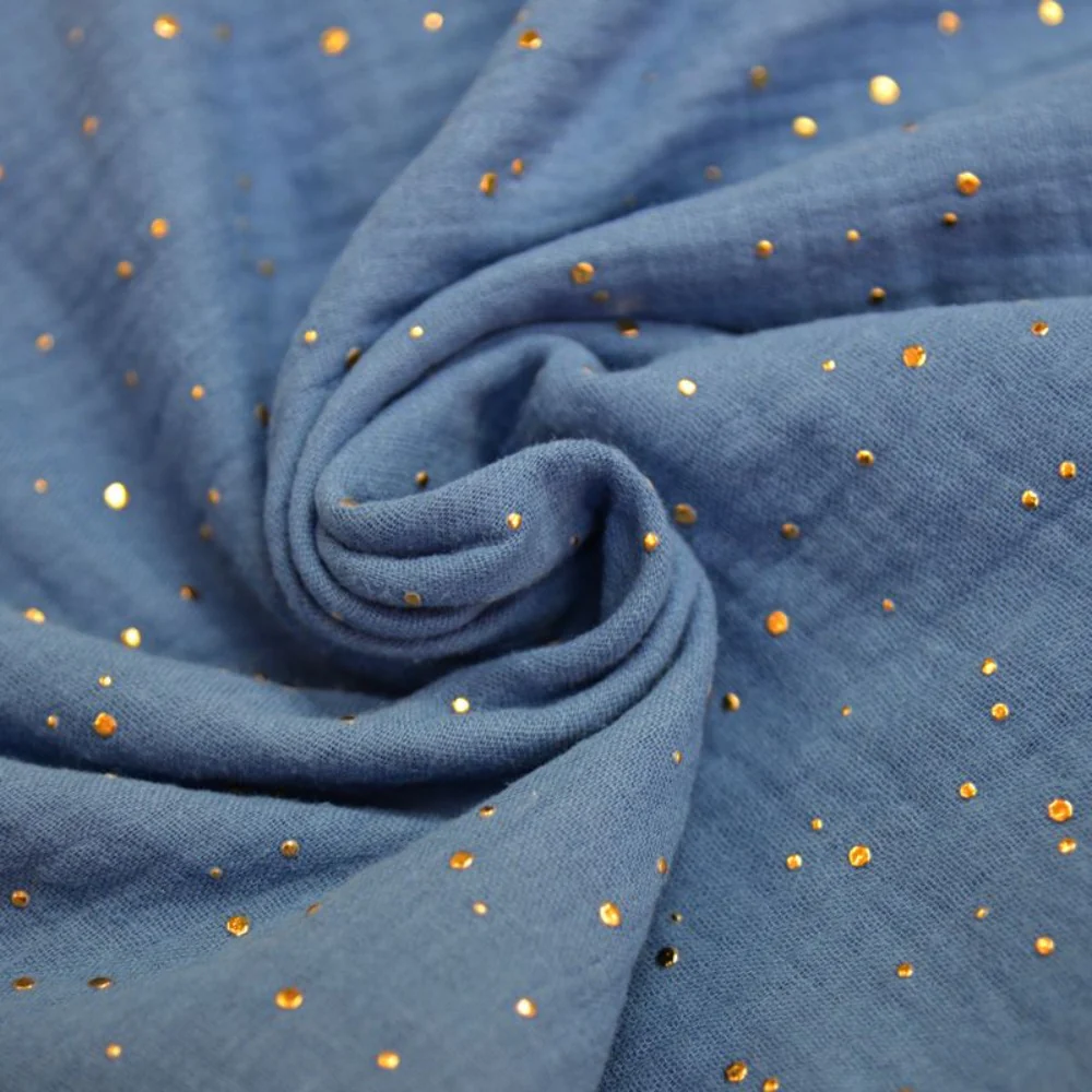 Double gaze indigo confettis doré - Image 2