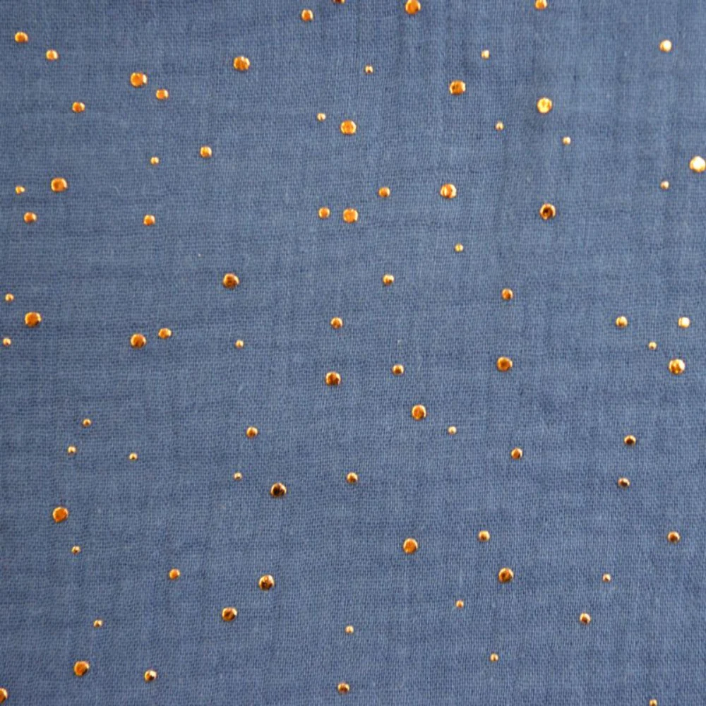 Double gaze indigo confettis doré - Image 3