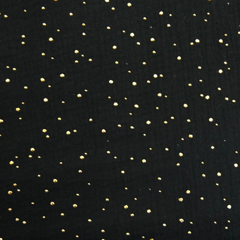 Double gaze noir confettis doré - Image 2
