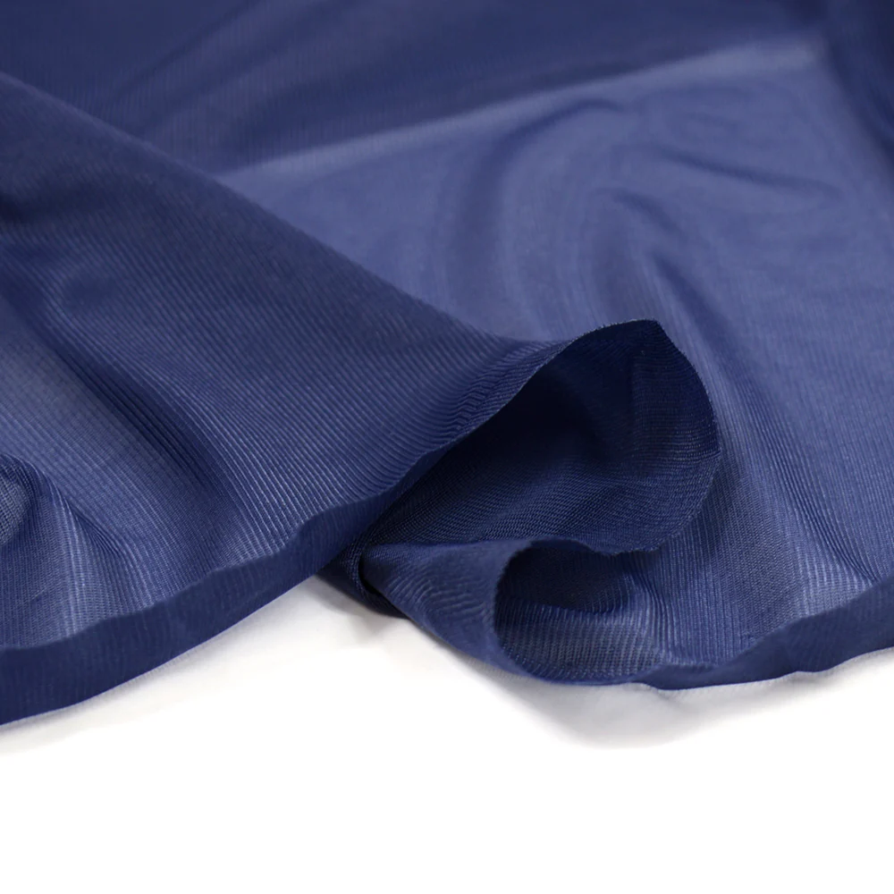 Doublure Maille bleu foncé au mètre - Image 7