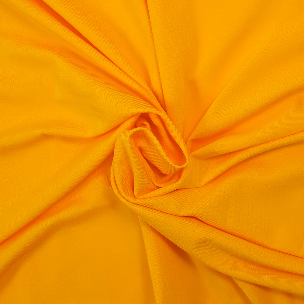 Doublure maille viscose jaune soleil - Image 2