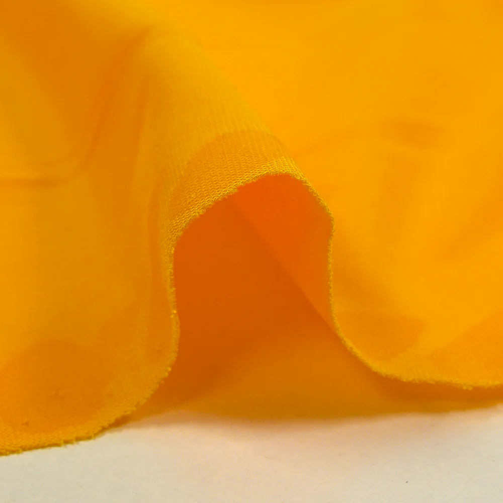 Doublure maille viscose jaune soleil - Image 6