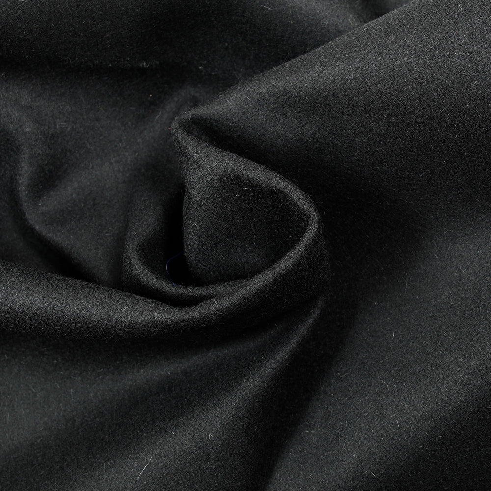 Drap de laine 100% noir - Image 2