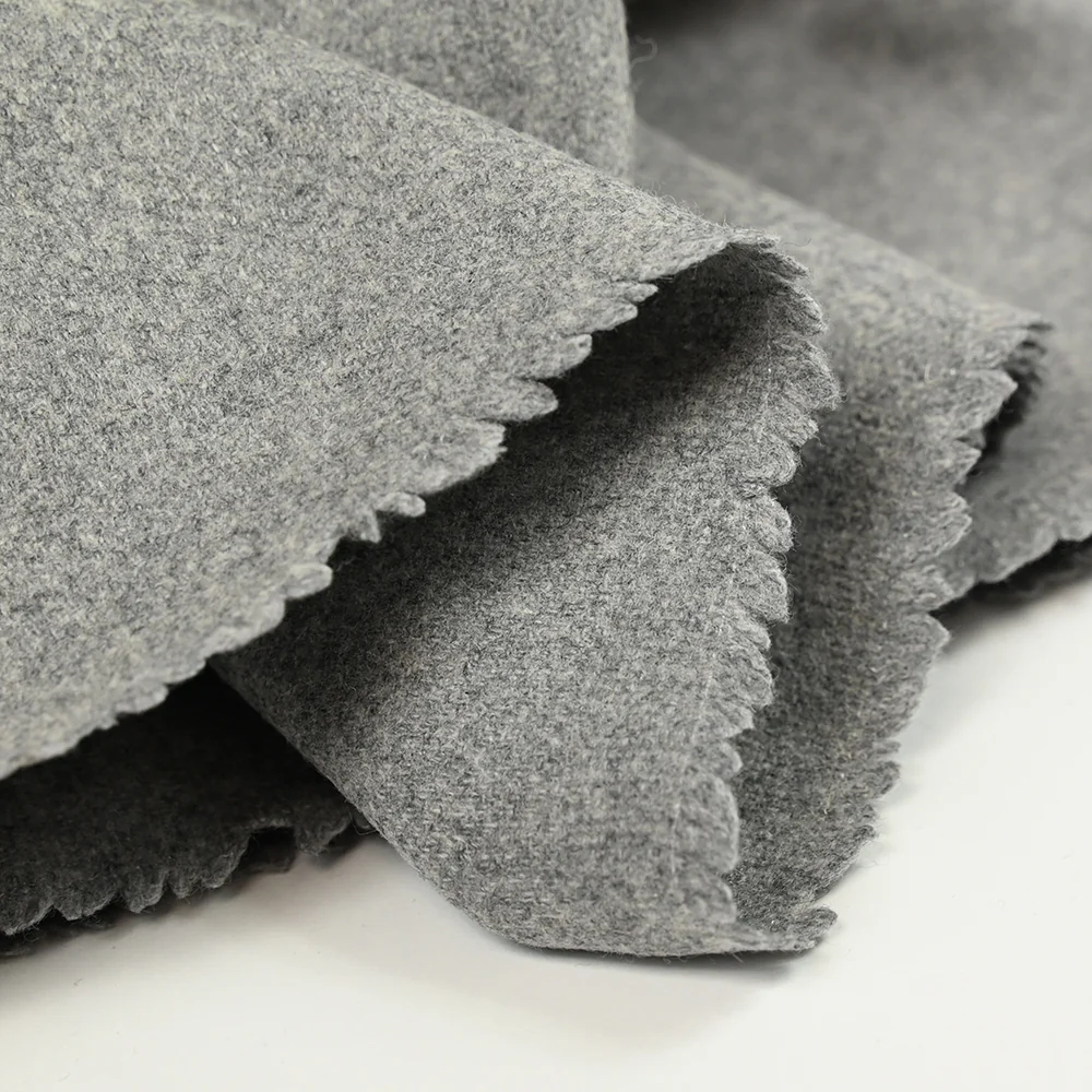 Drap de laine mélangée gris - Image 4