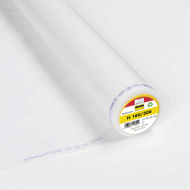 Entoilage H180 Thermocollant- Vlieseline blanc vendu au mètre