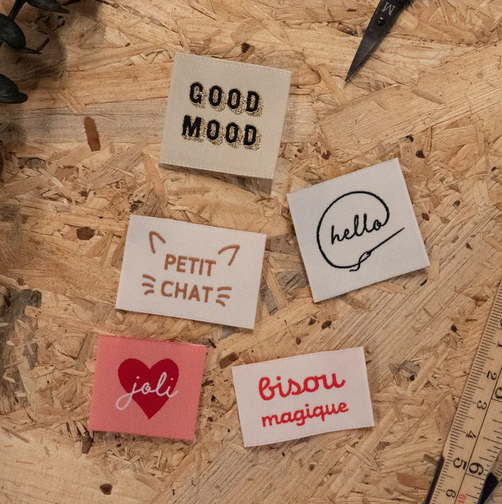 Étiquettes tissées Assortiment "Cozy" x 5 - Image 3