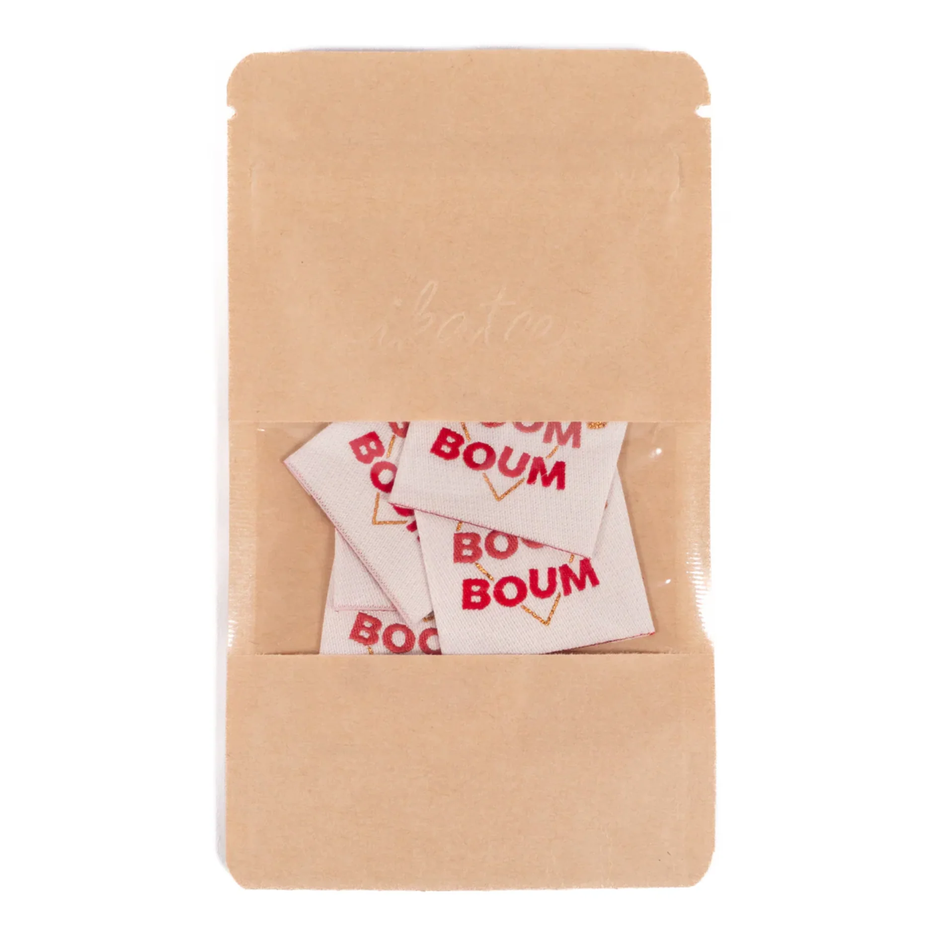 Étiquettes tissées  "Boom boom" x 5 - Image 2