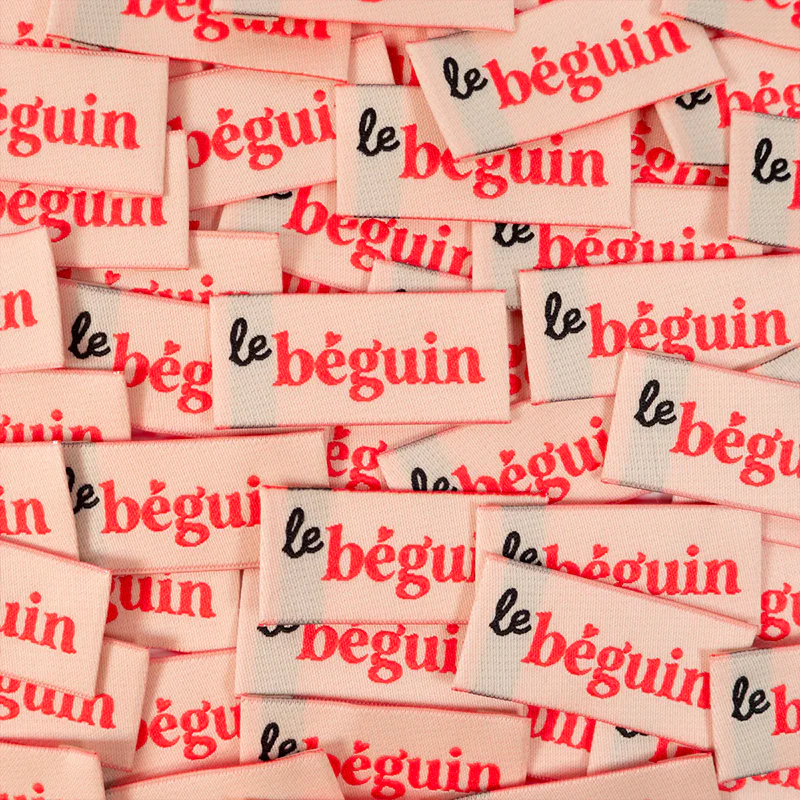 Étiquettes tissées  "Le béguin" x 5