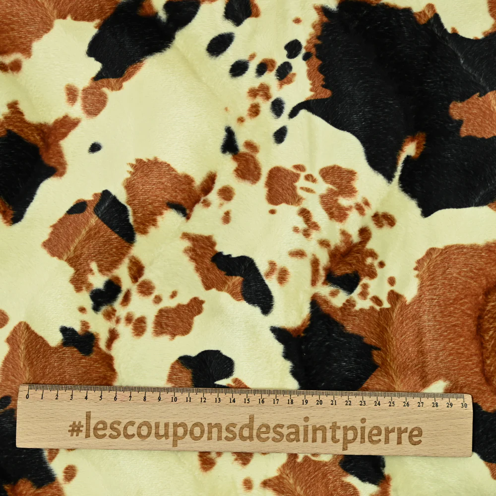 Fausse fourrure poils mi-longs vache cowboy - Image 3