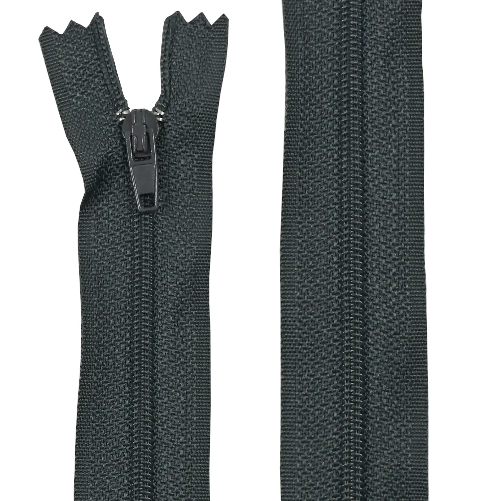 Fermeture nylon non-séparable de 10 à 60 cm Anthracite - Image 2
