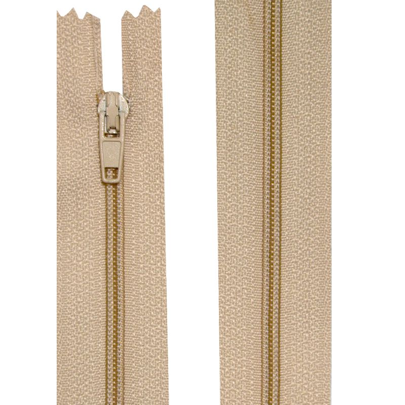Fermeture nylon non-séparable de 10 à 60 cm Beige - Image 2