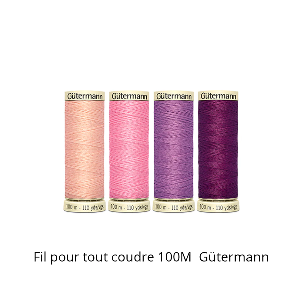 Fil pour tout coudre 100m - Tons Rose/Violet - Gütermann