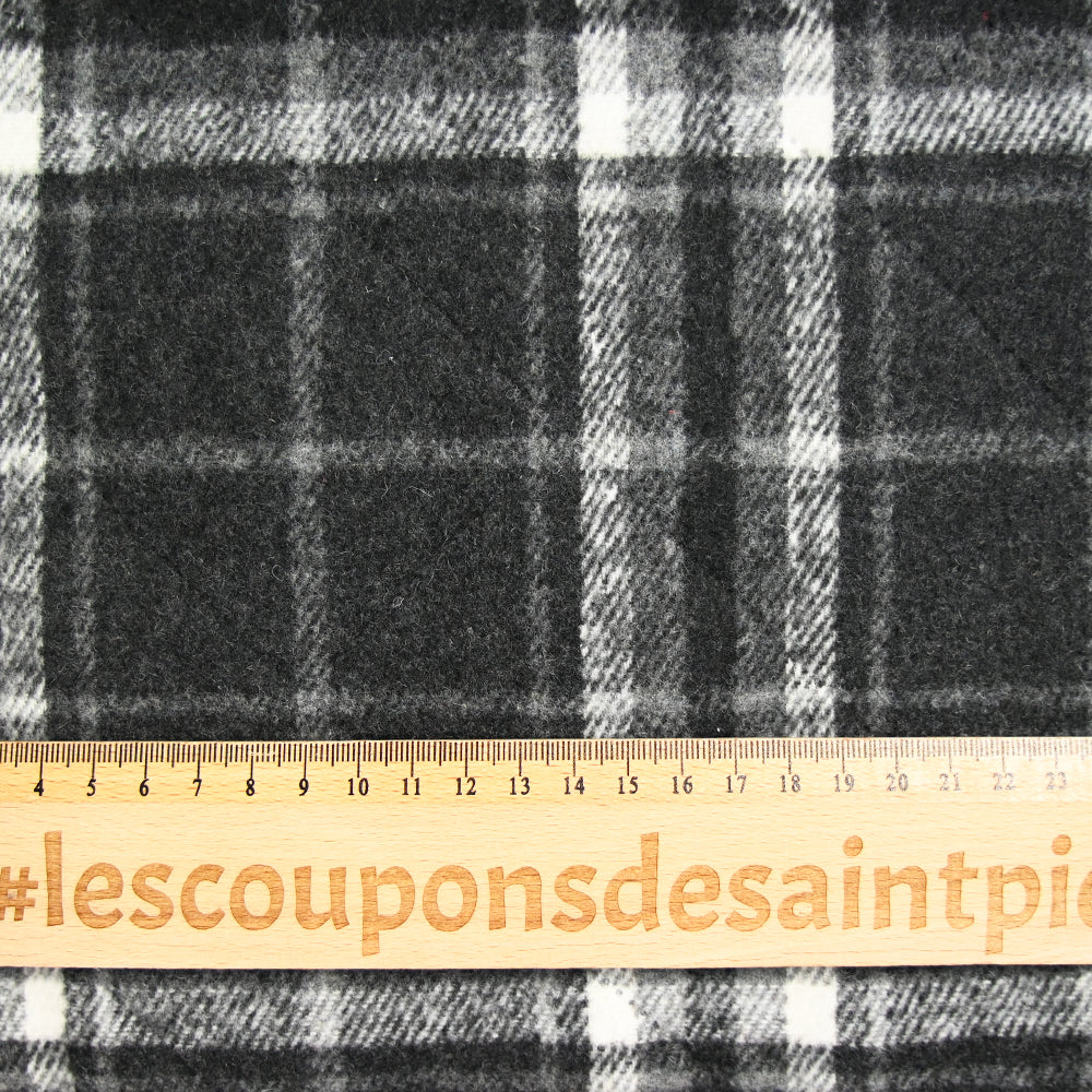 Flanelle matelassée à carreaux Adèle gris foncé - Image 3