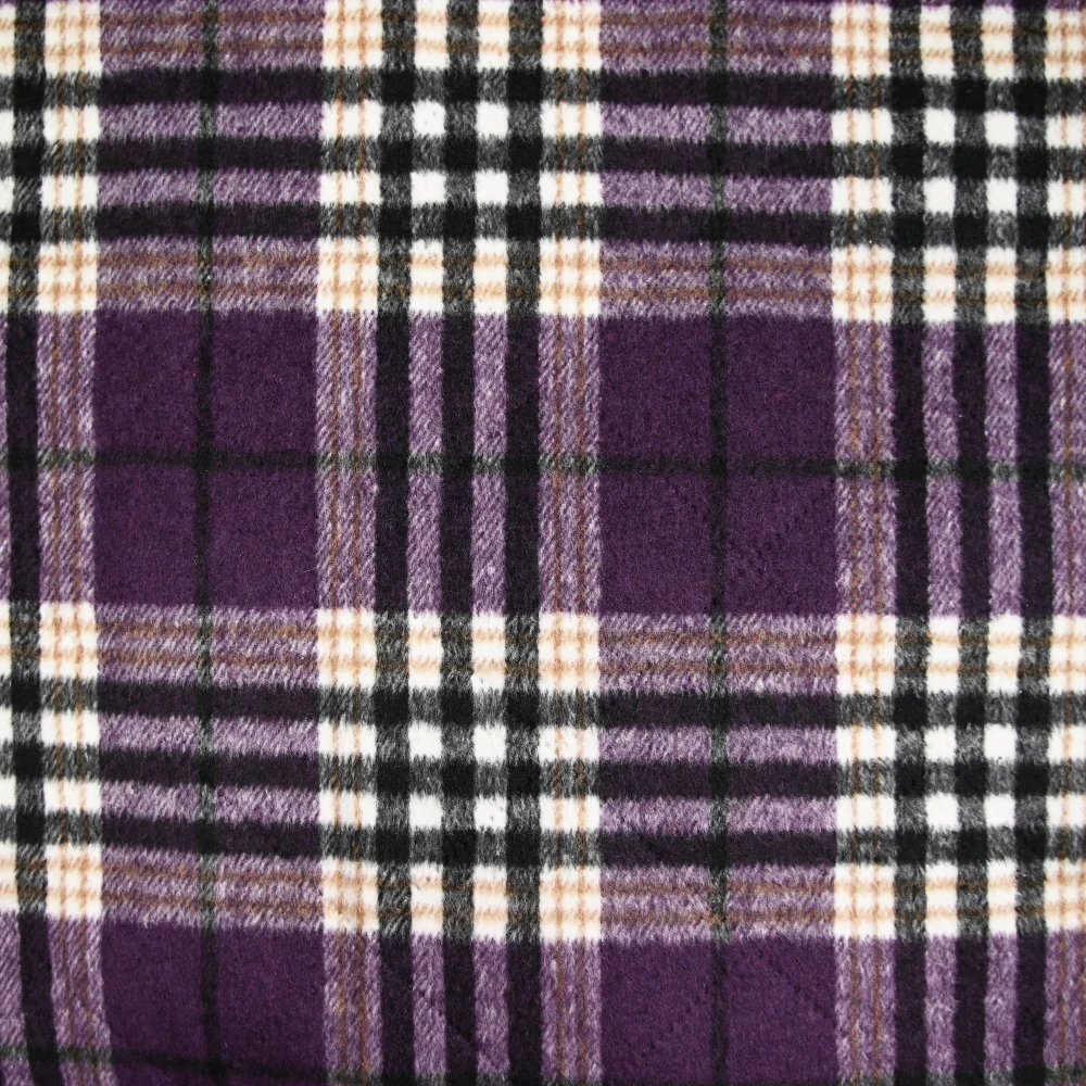 Flanelle matelassée à carreaux Carolina violet - Image 3