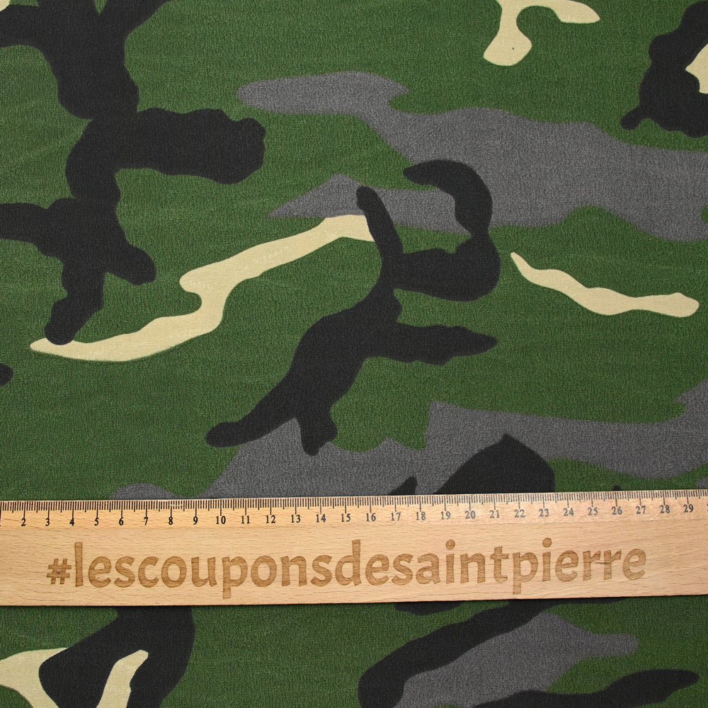 Polyester imperméable camouflage kaki - Image 4