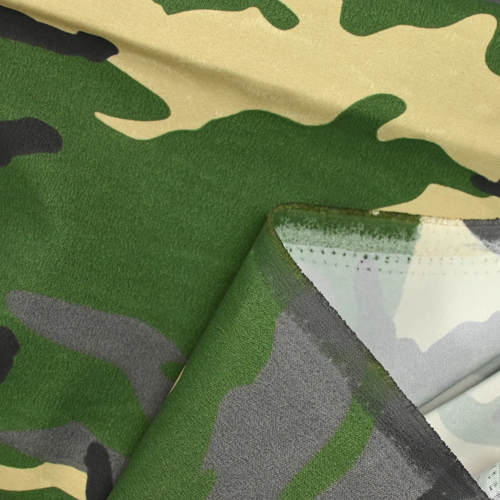 Polyester imperméable camouflage kaki - Image 5