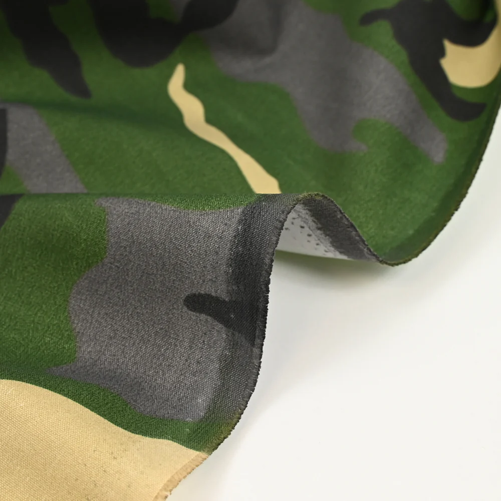 Polyester imperméable camouflage kaki - Image 6