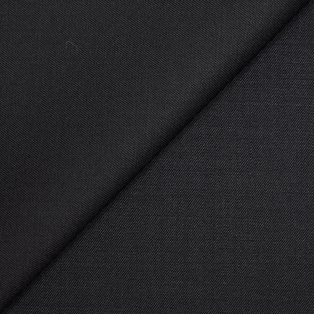 Gabardine de laine vierge noir - Image 5