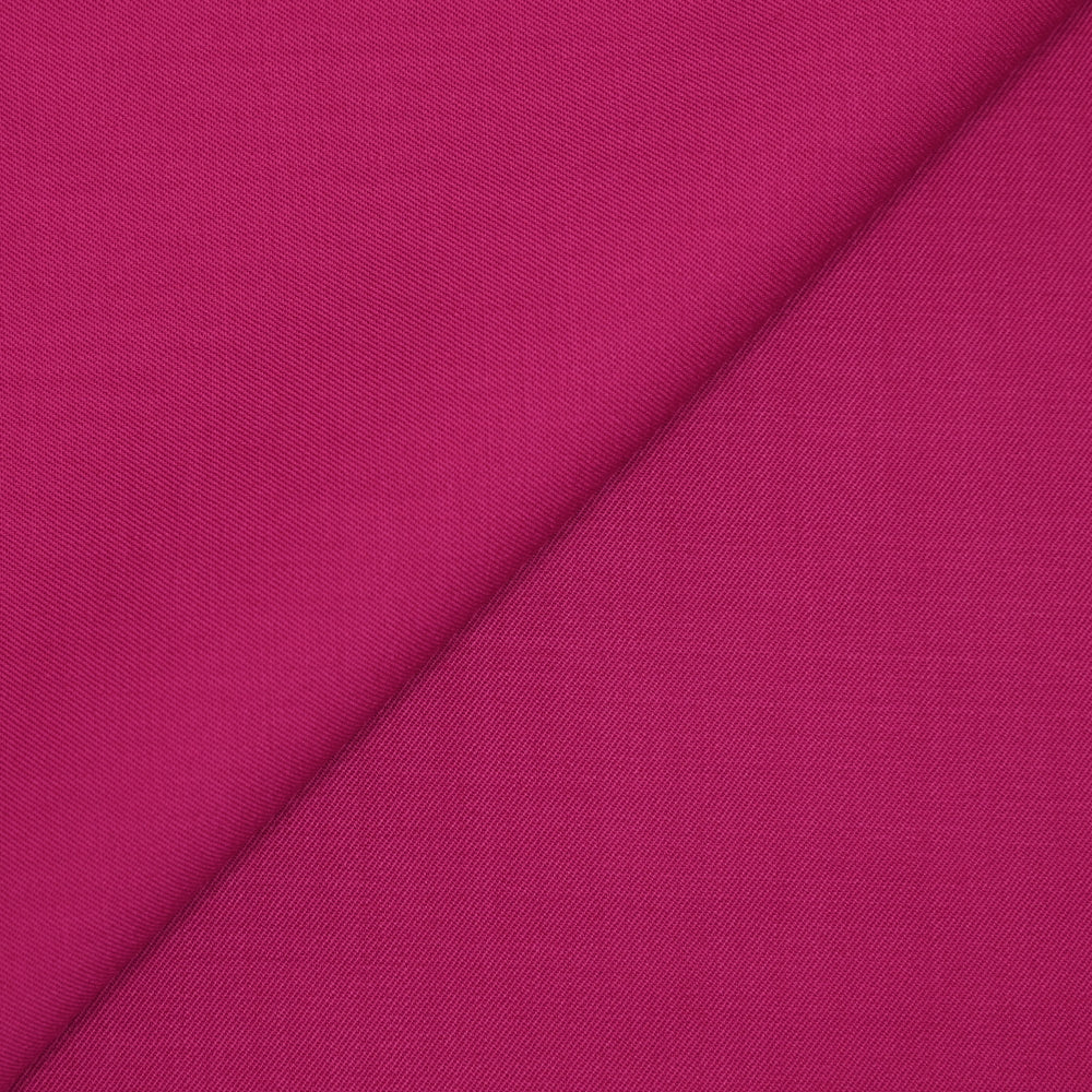 Gabardine de laine vierge rose fuchsia - Image 3