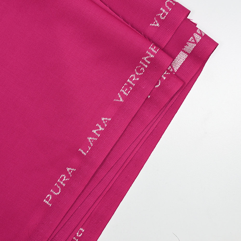 Gabardine de laine vierge rose fuchsia - Image 4