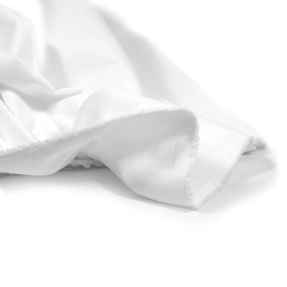 Gabardine polycoton sergé blanc - Image 4