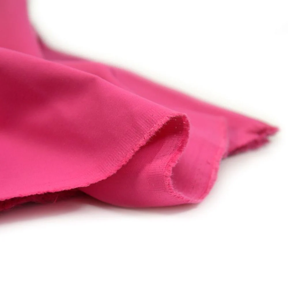 Gabardine polycoton sergé rose fuchsia - Image 4