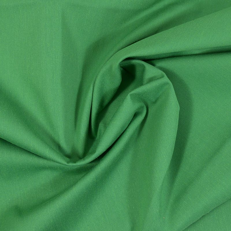 Gabardine polycoton sergé vert - Image 2