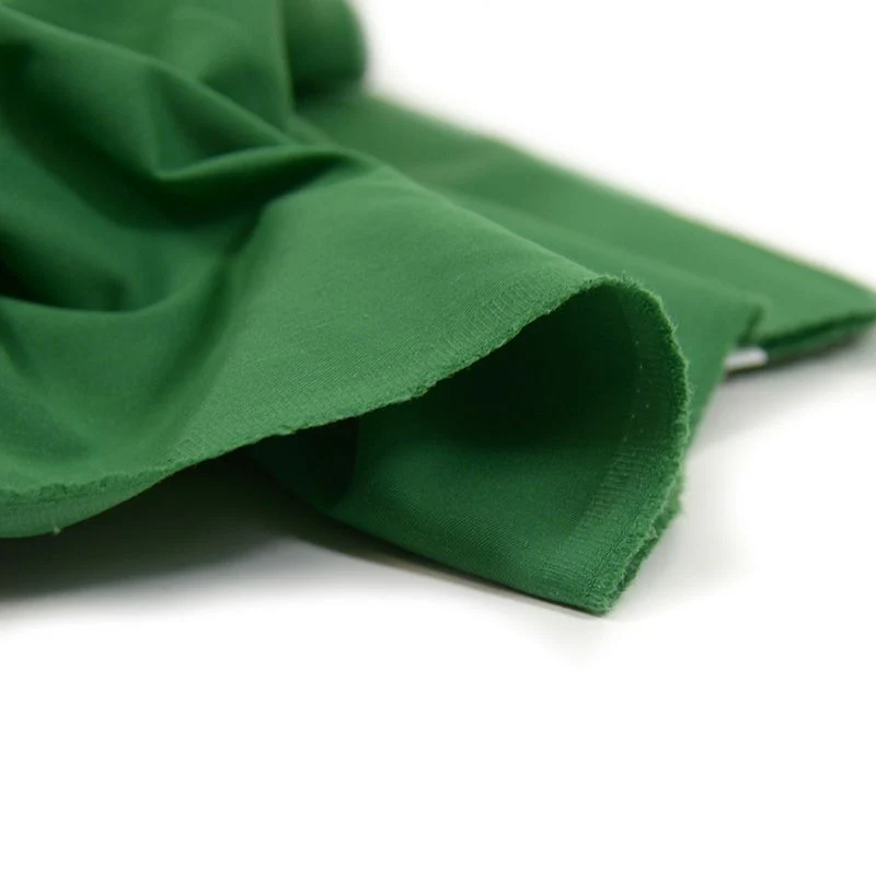 Gabardine polycoton sergé vert - Image 4