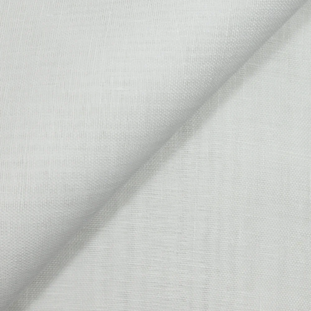 Gaze de lin blanc cassé
