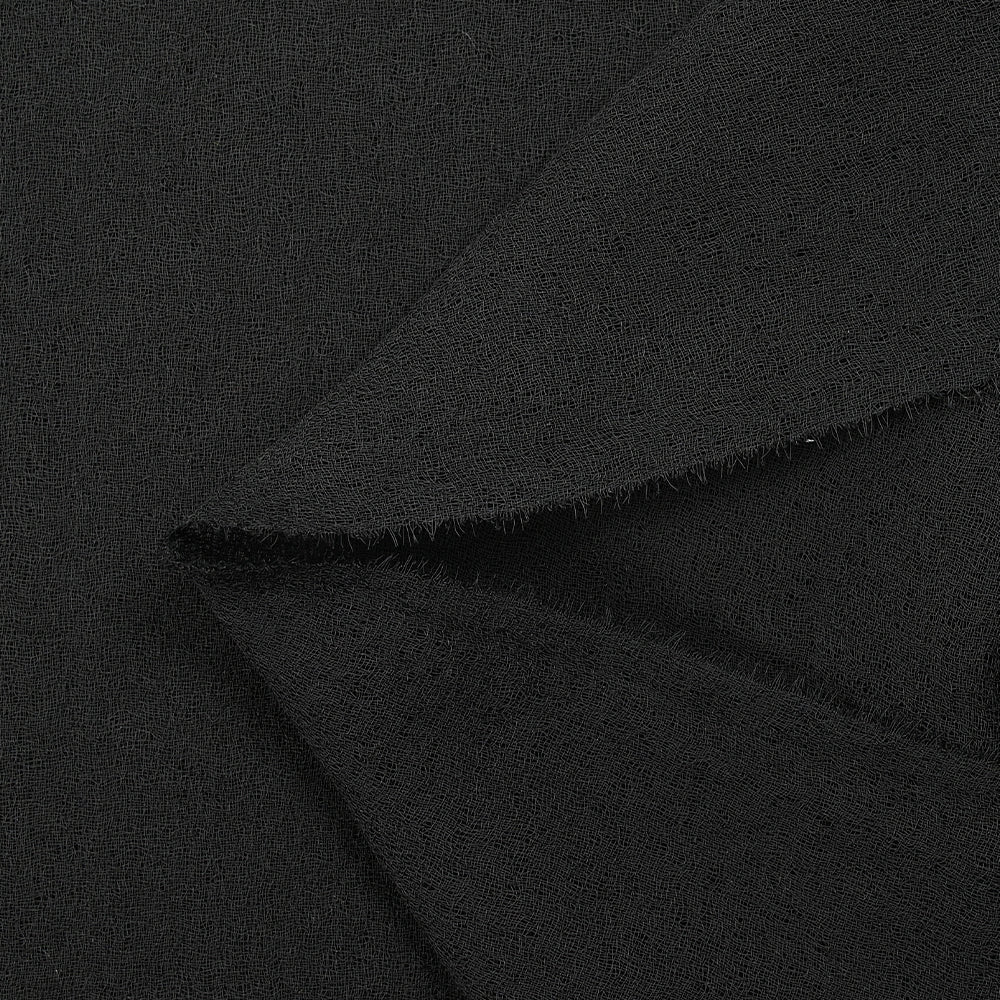 Gaze de polyester unie noir - Image 6