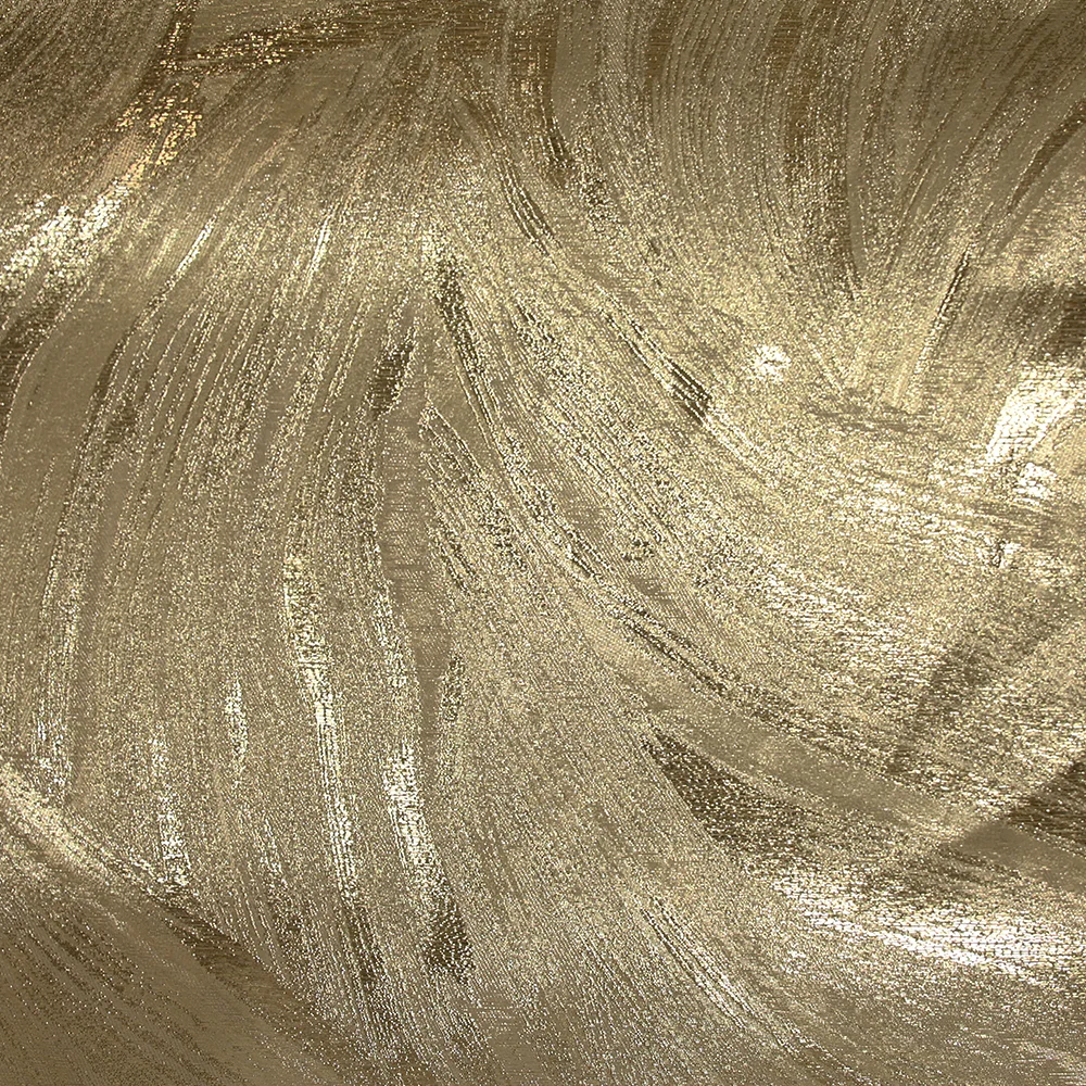 Jacquard fin en polyester métallisé doré - Image 4