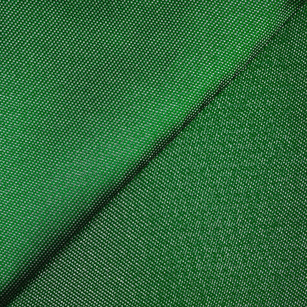 Jacquard polyester lurex argent fond vert - Image 3