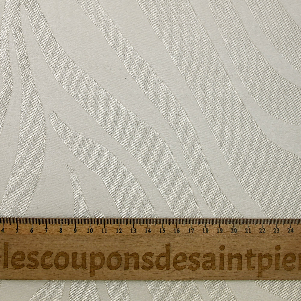Jacquard polyviscose dunes de sables écru ton sur ton - Image 3