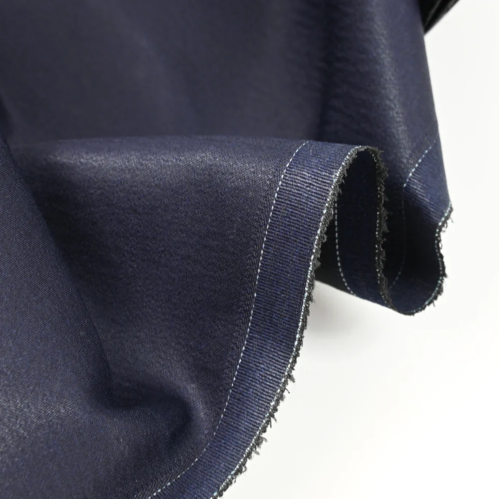 Jean's coton élasthanne enduit bleu - Image 4