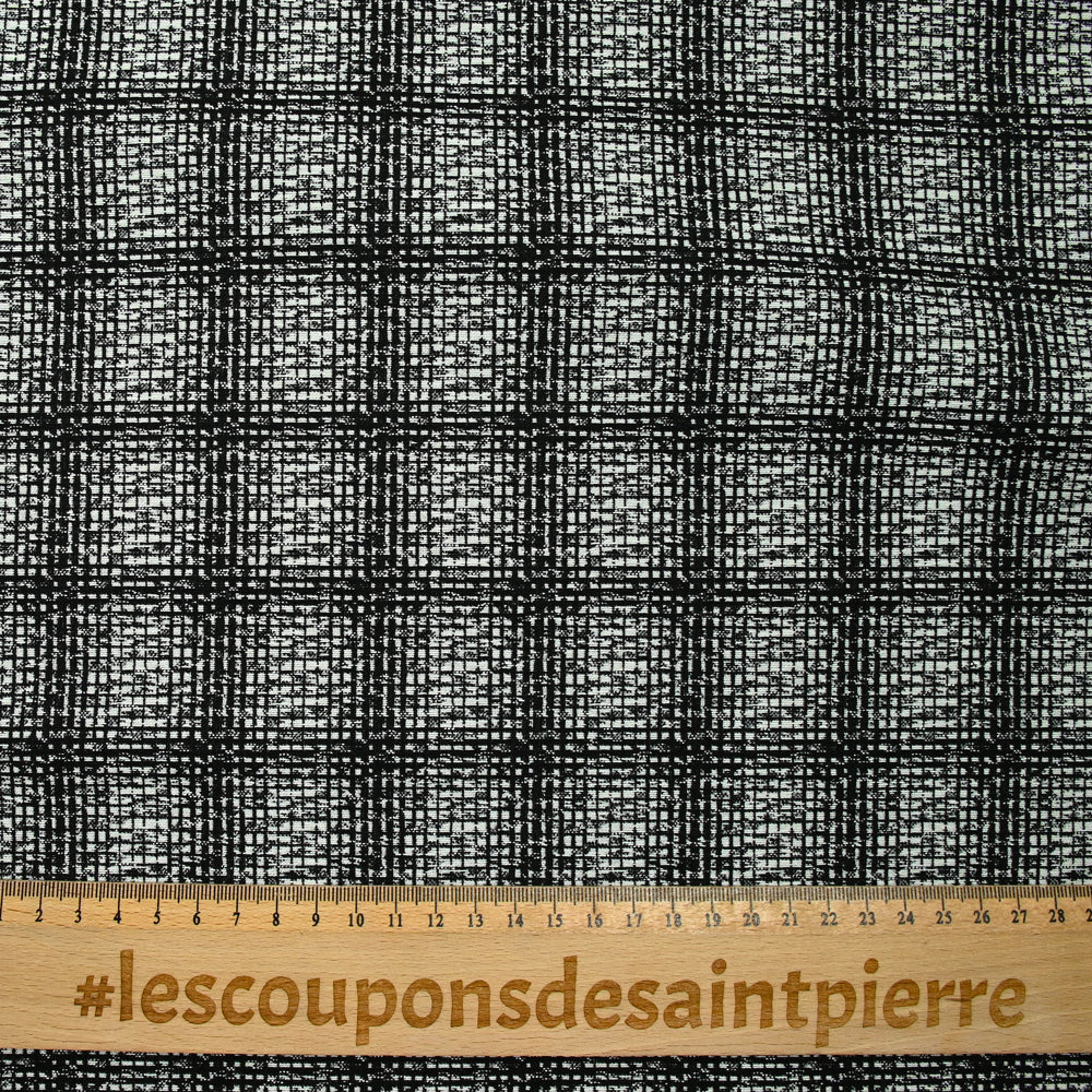 Jacquard polyviscose artistique fond noir - Image 3