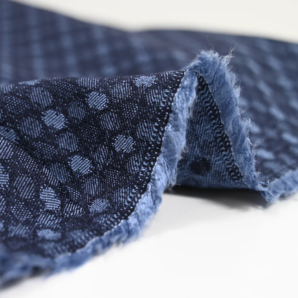 Jacquard polyviscose symphonie fond marine - Image 7