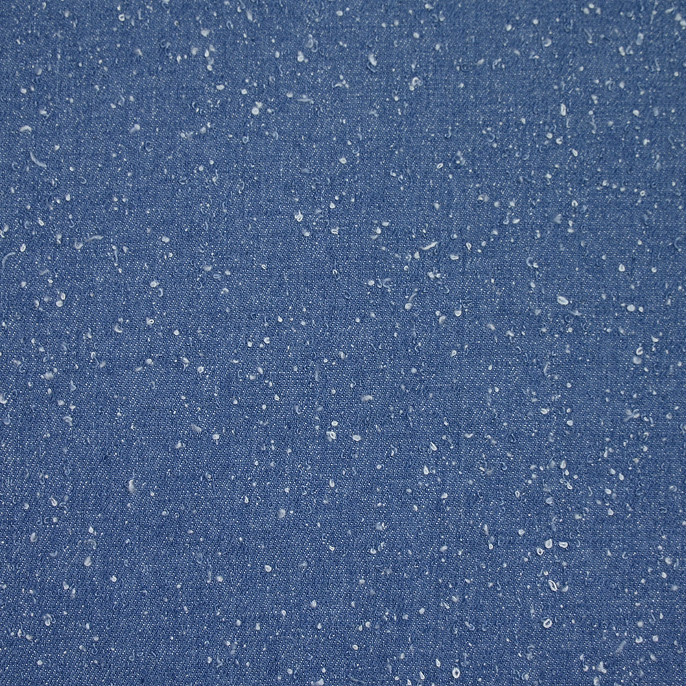 Jean's polycoton moucheté fond bleu moyen - Image 3