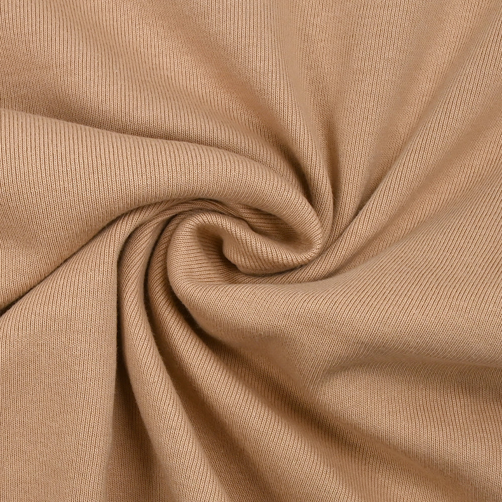 Jersey bord-côte tubulaire lourd beige - Image 2