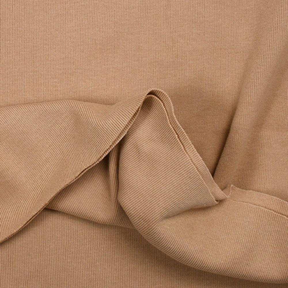 Jersey bord-côte tubulaire lourd beige - Image 4