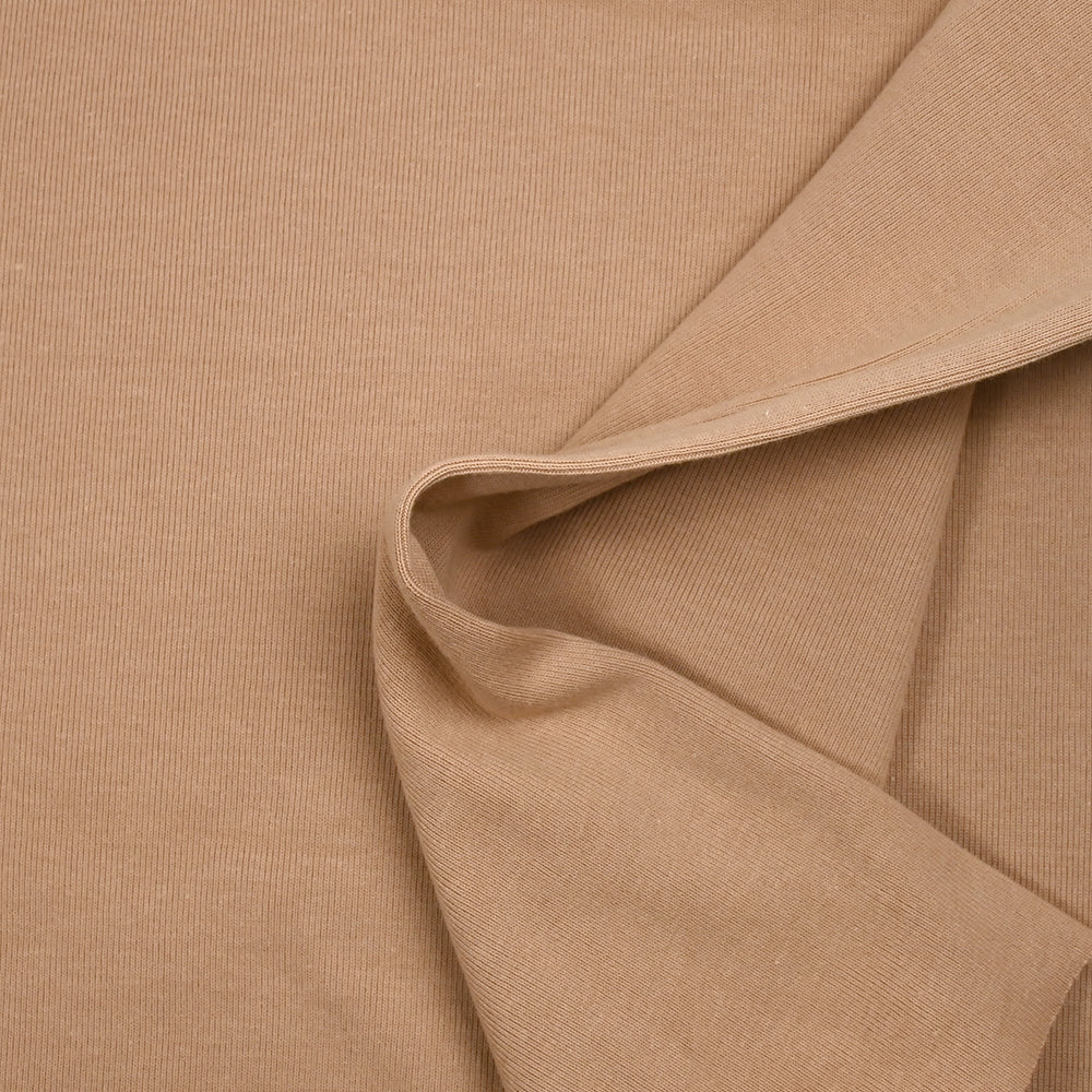 Jersey bord-côte tubulaire lourd beige - Image 5
