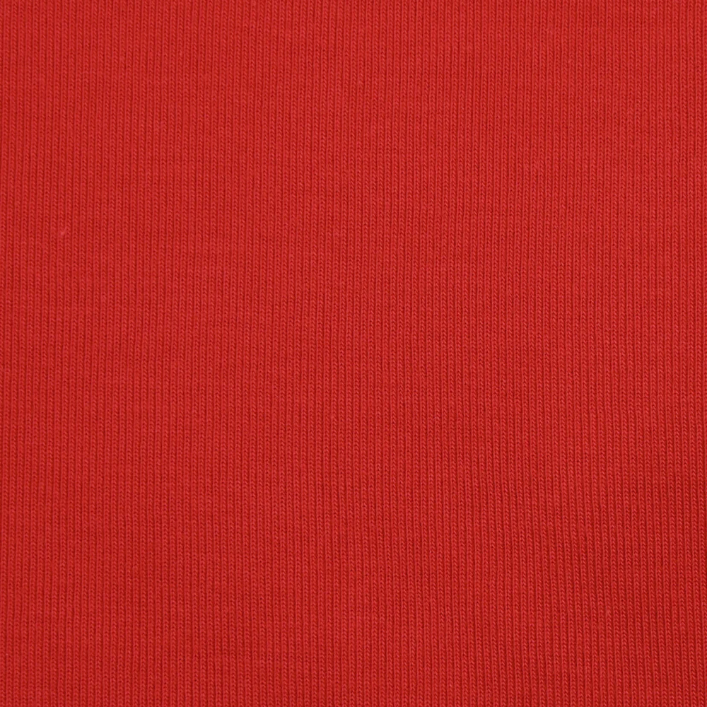 Jersey bord-côte tubulaire lourd rouge - Image 3
