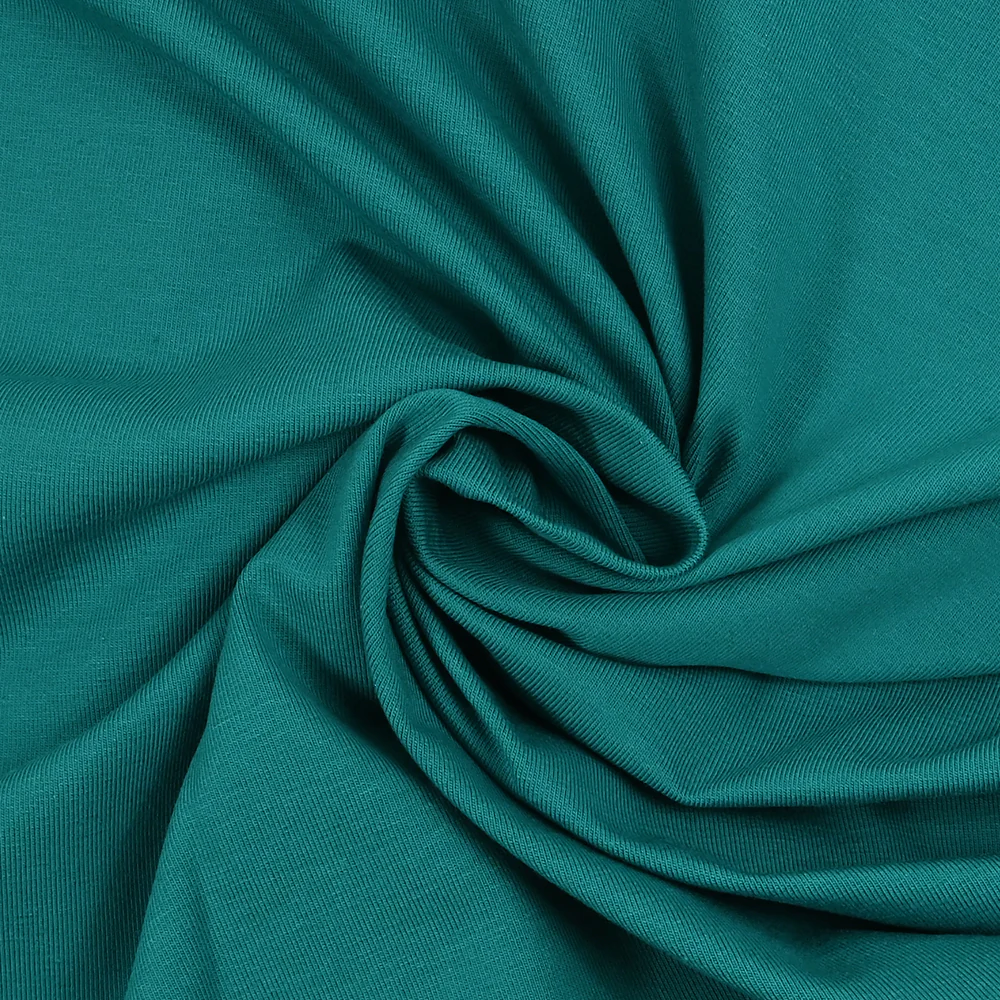 Jersey coton Bio bleu canard - Image 2