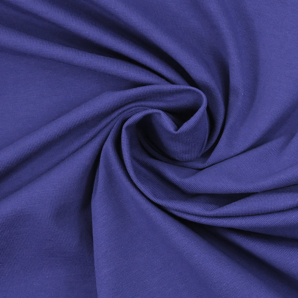 Jersey coton Bio bleu indigo - Image 2