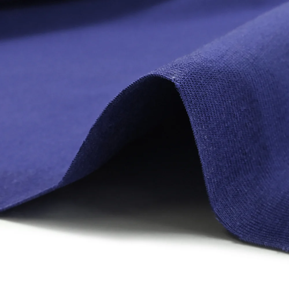 Jersey coton Bio bleu indigo - Image 5