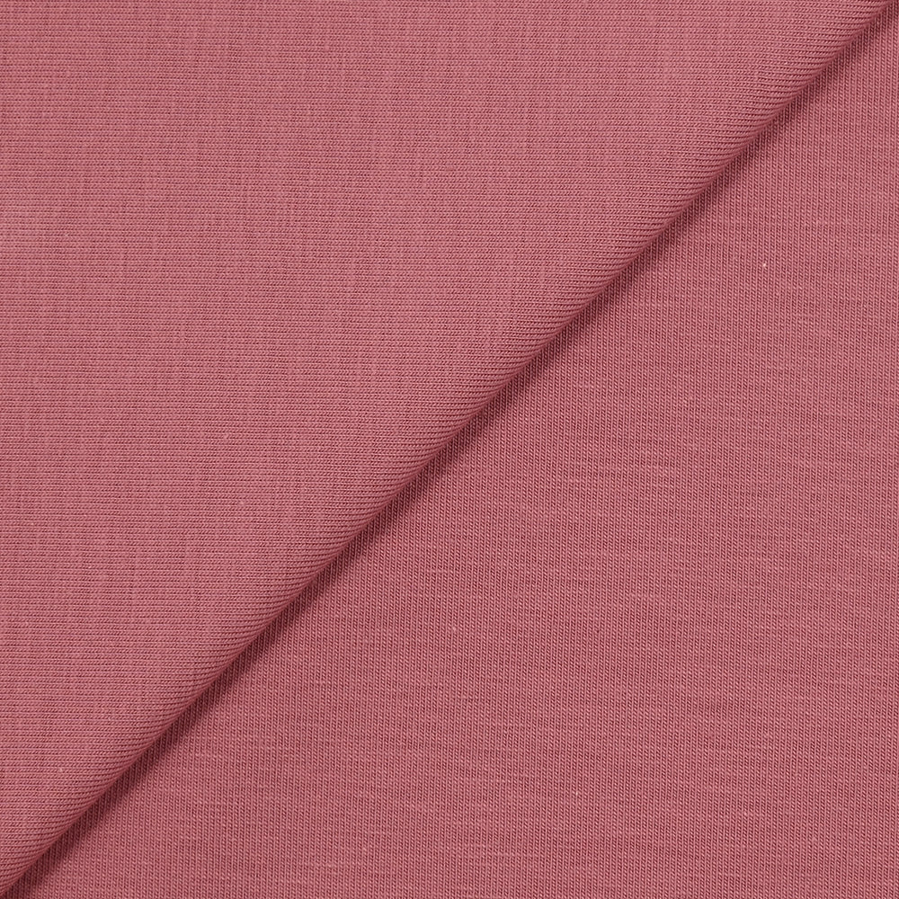 Jersey coton Bio bois de rose - Image 3